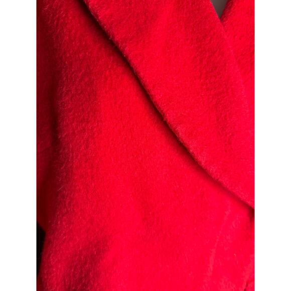 Trina Turk Red Tomato Ruby Coat 4 - Picture 9 of 10